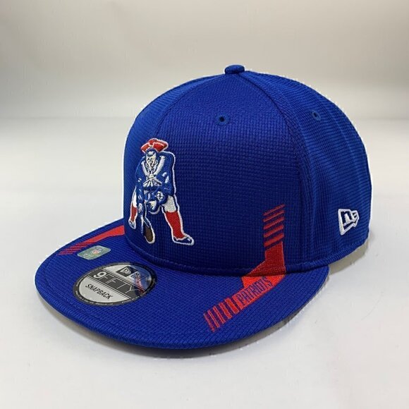 New England Patriots NFL Retro Blue 2021 New Era 9Fifty Snapback Hat New - Picture 1 of 6